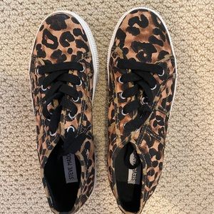 Steve Madden leopard print platform sneakers